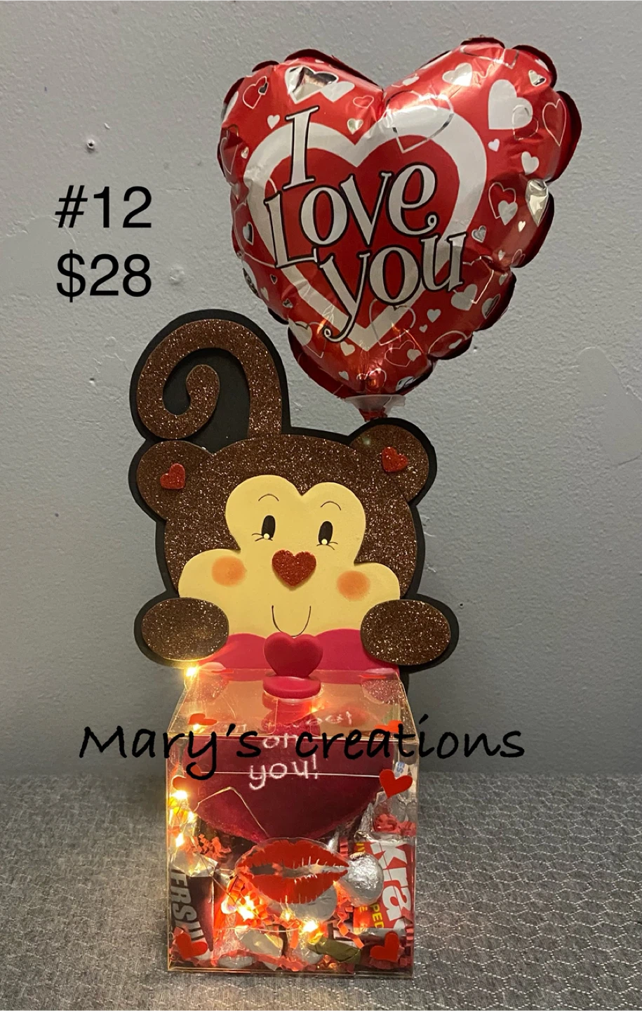 Valentine's Day Gift Basket with Teddy Bear and Chocolates - photo 2