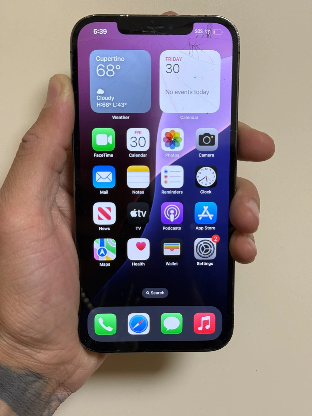 Apple iPhone 12 Pro Max (Cracked Screen) - Graphite - photo 4