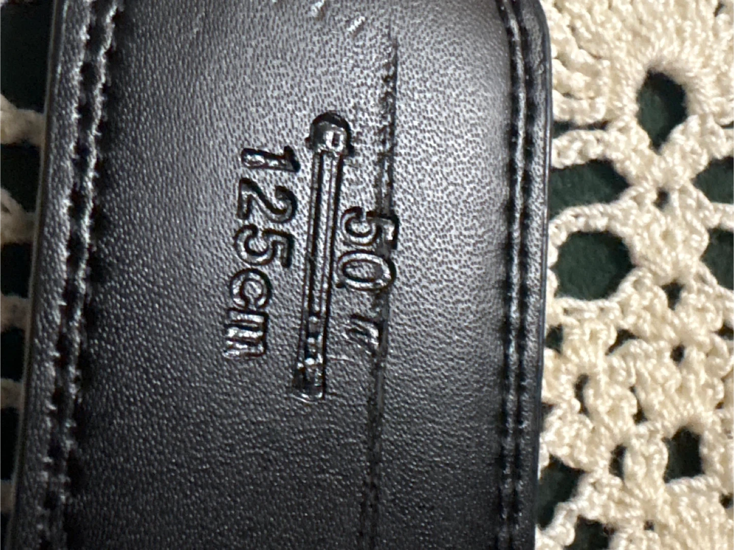 Yingbinniao Black Leather Belt with Silver Buckle - photo 3