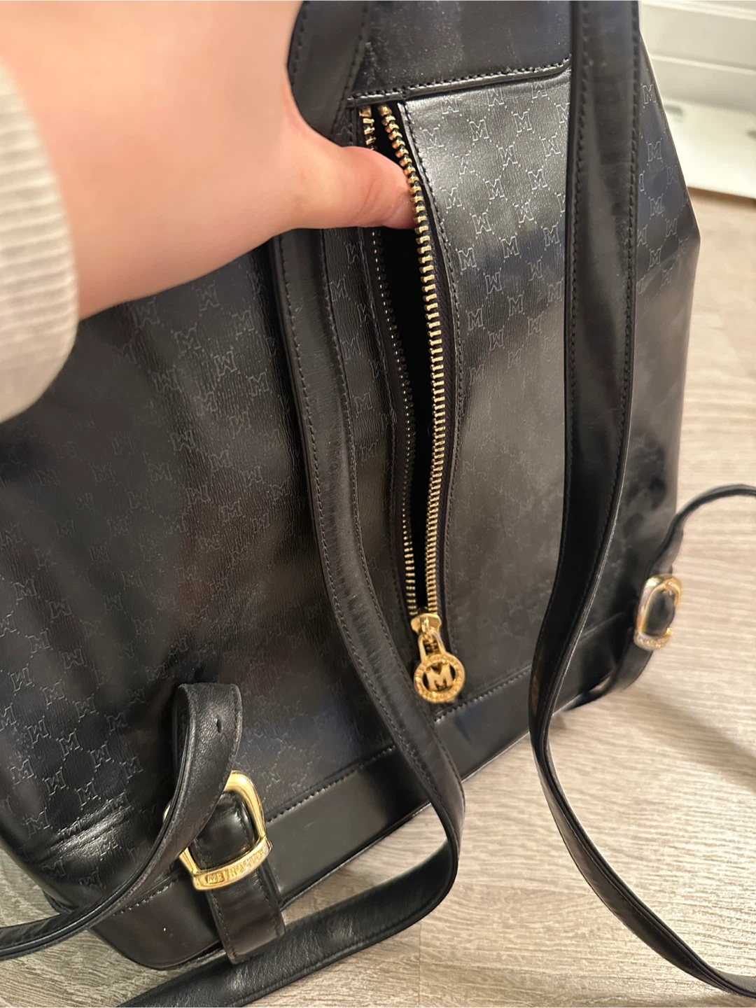 Vintage Metrocity leather backpack - photo 3