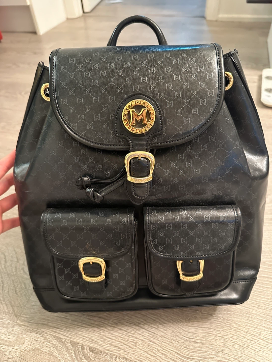 Vintage Metrocity leather backpack