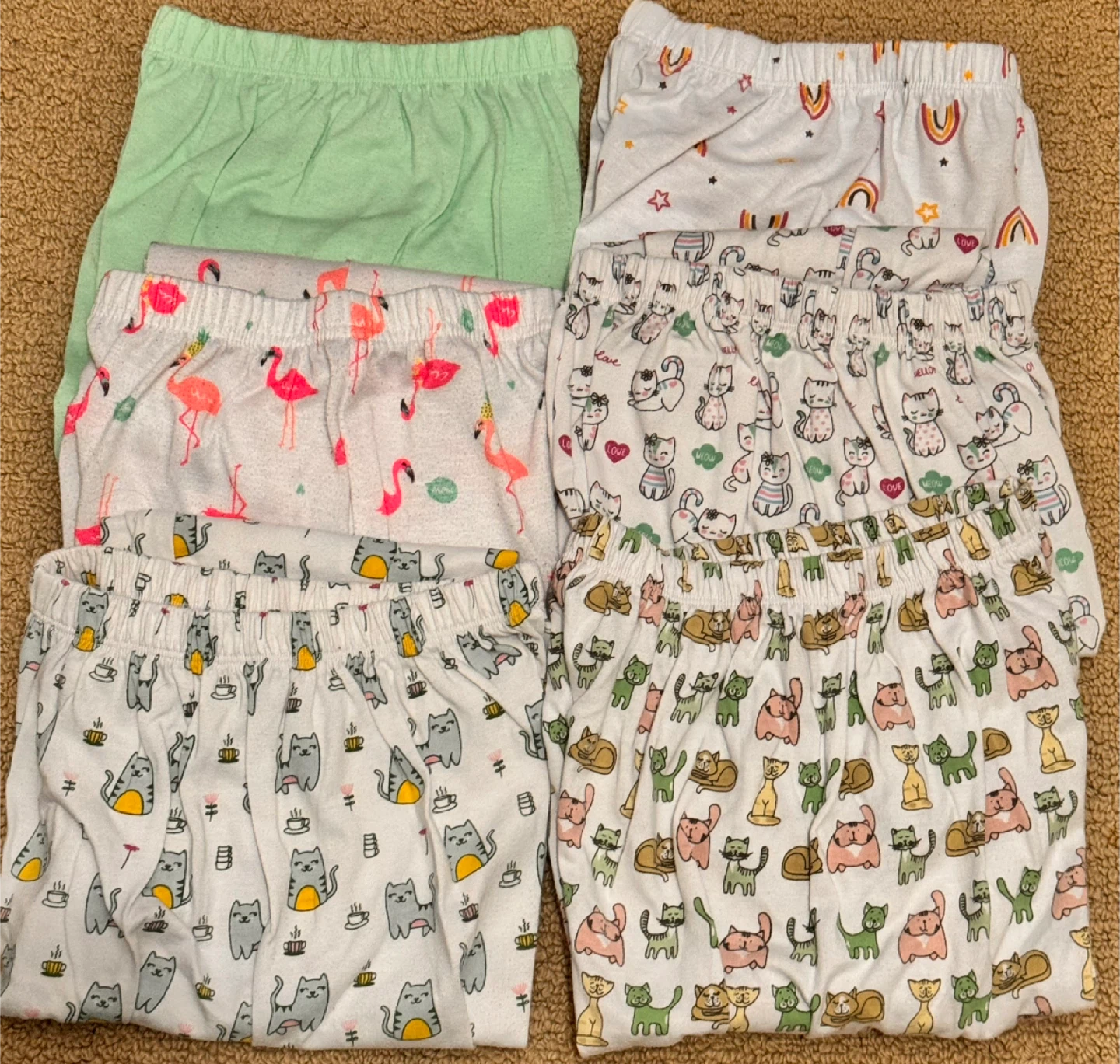 Girl pj bottoms size 6