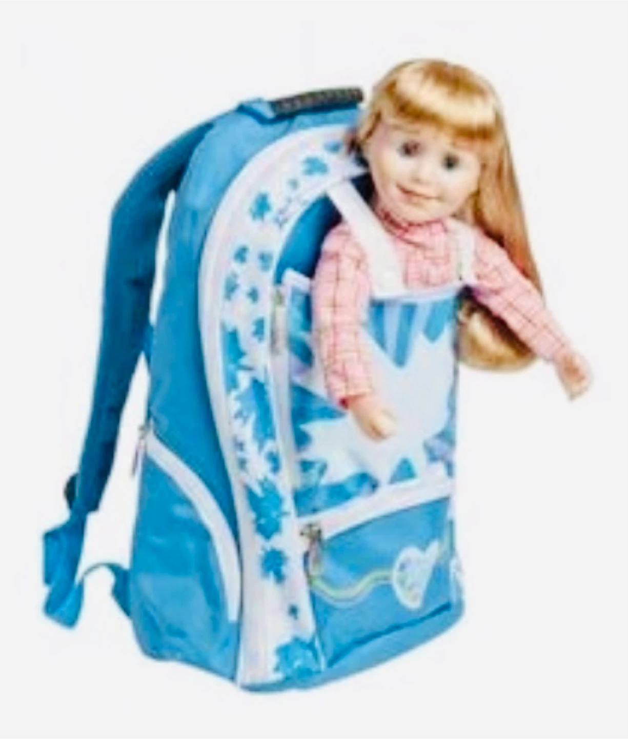 Maplelea Blue Backpack with Doll Pocket - photo 4