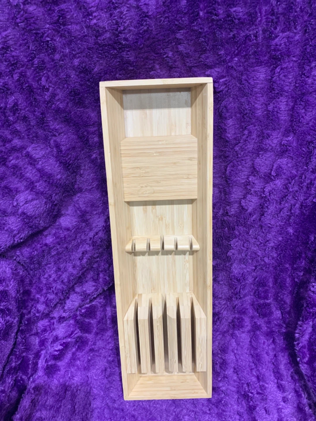 Bamboo Cutlery Organizer Tray