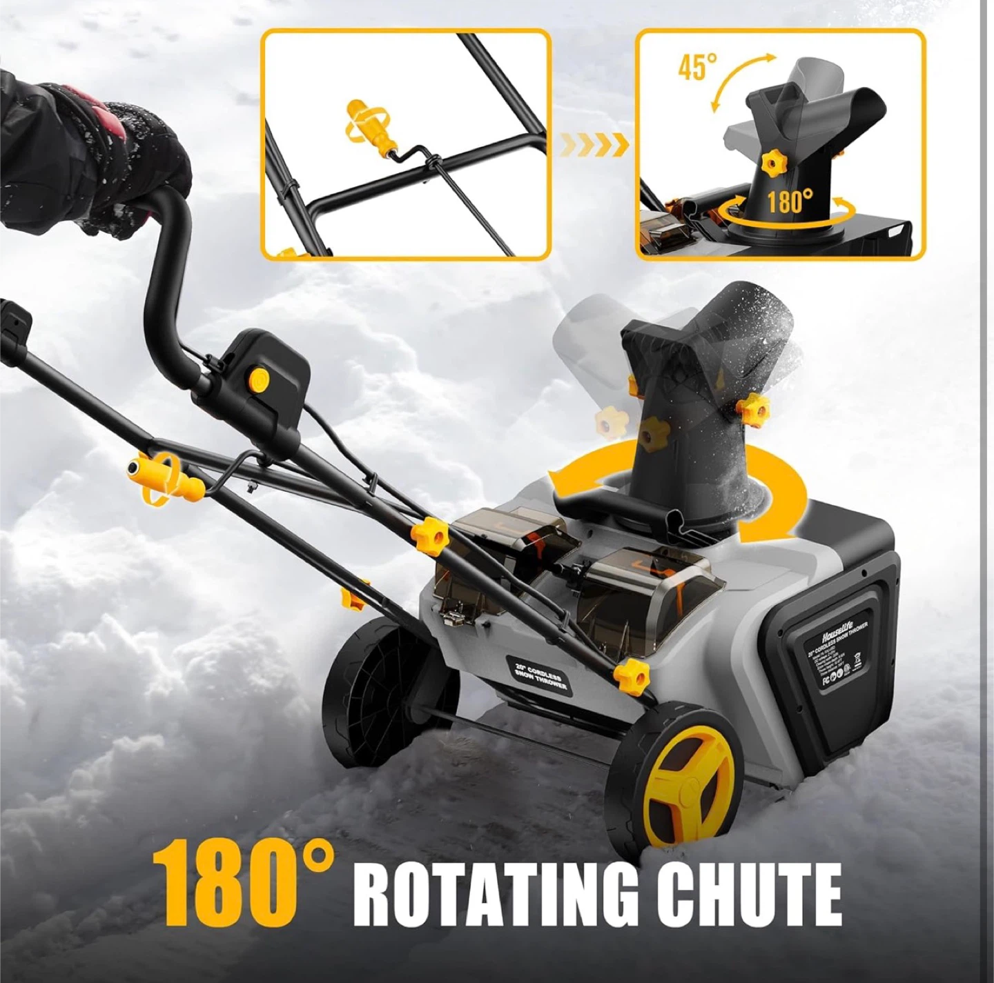 Brand New HouseLife Electric Snow Blower 20-inch Tool only - photo 5
