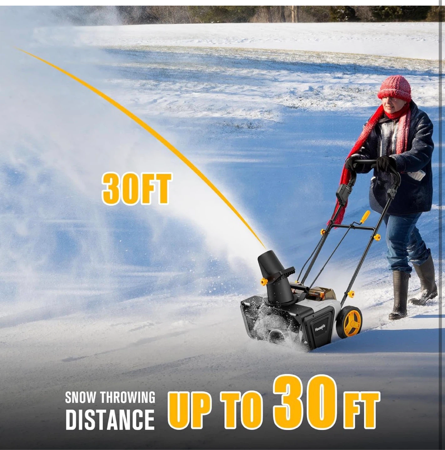 Brand New HouseLife Electric Snow Blower 20-inch Tool only - photo 3