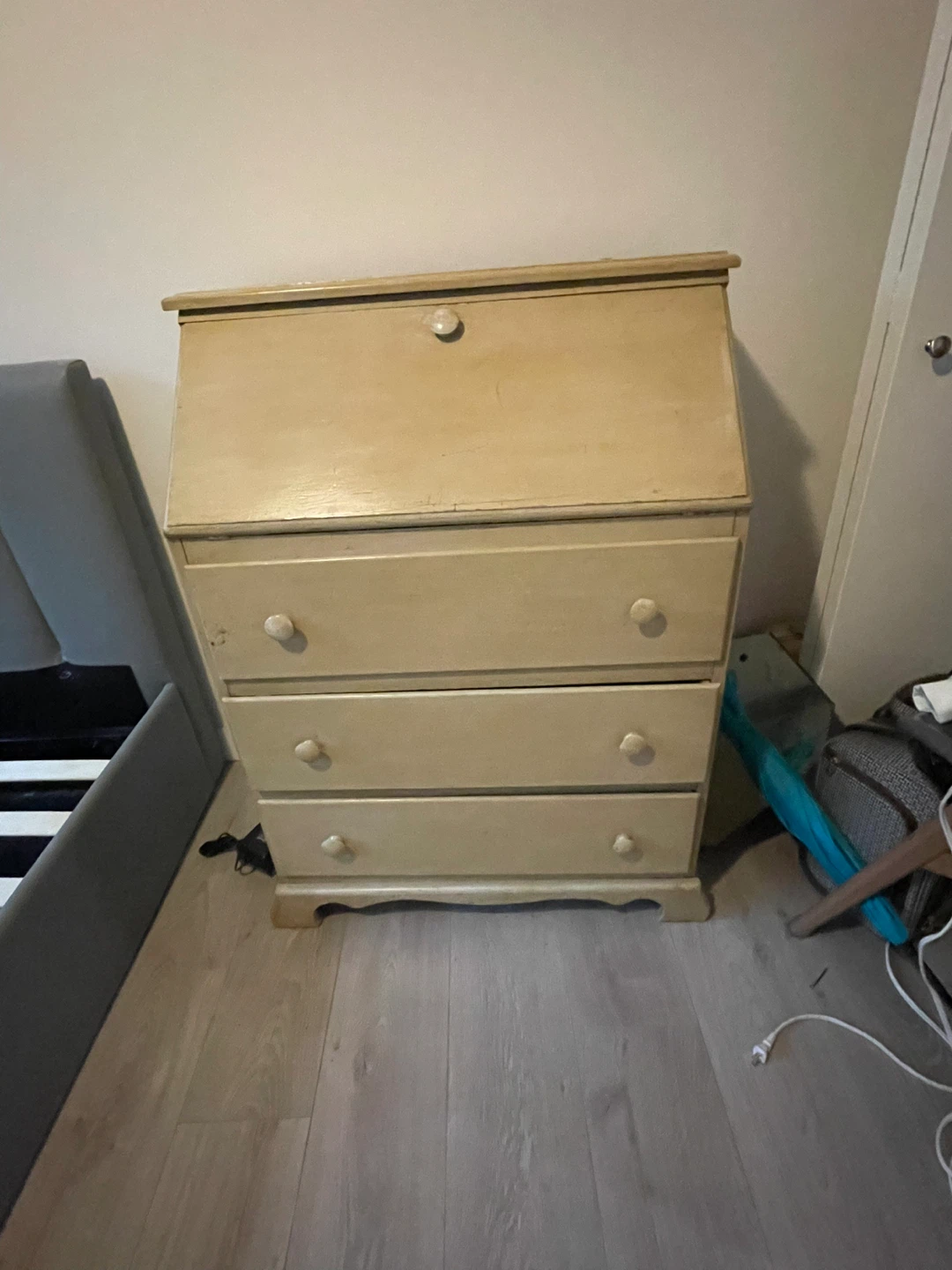 Vintage Secretary Desk with Drawers