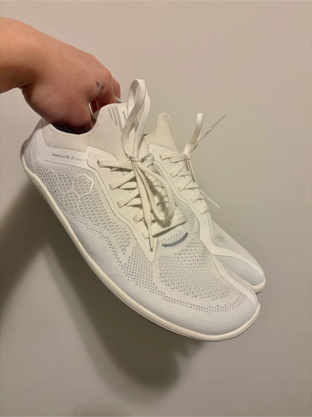 Vivobarefoot Primus Lite III Knit (Off White) - photo 3