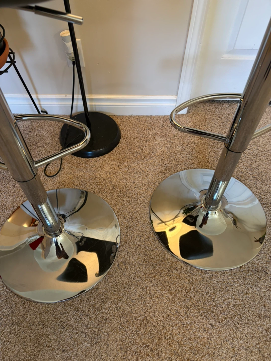 Set of 2 Grey Adjustable Bar Stools - photo 5