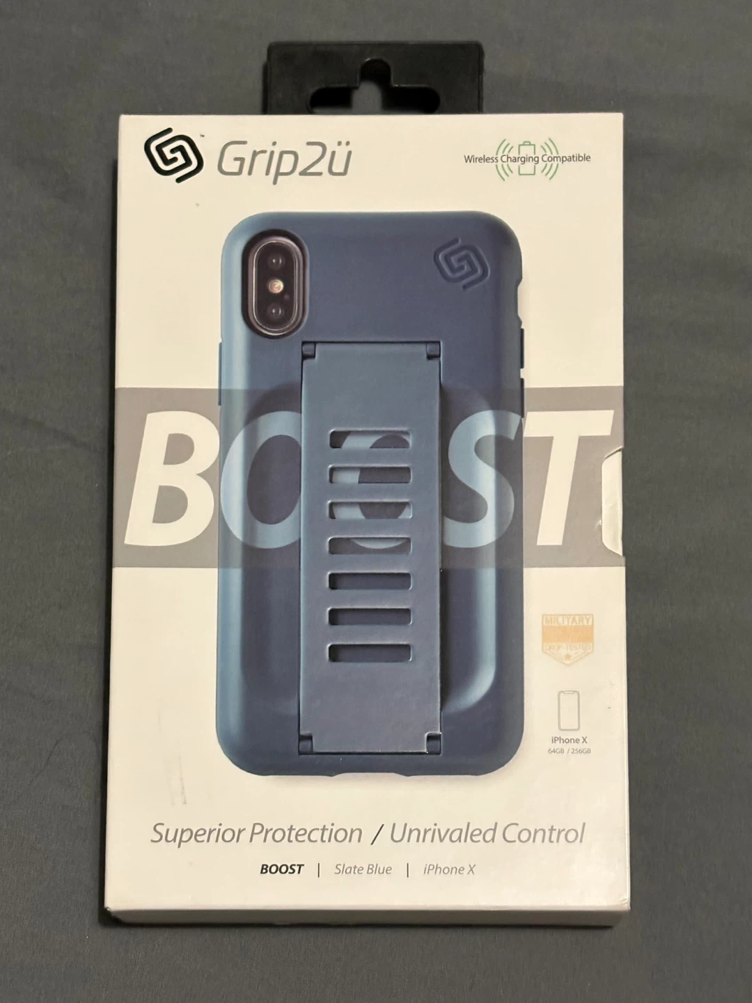 Grip2ü BOOST Case for iPhone X - Slate Blue