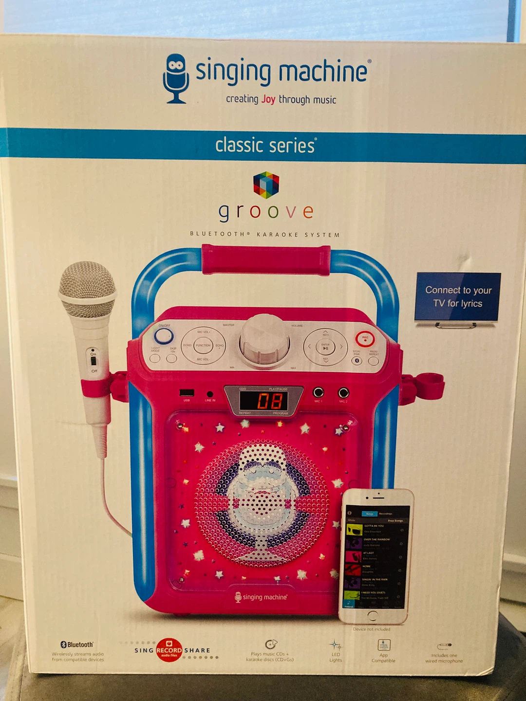 Singing Machine Groove Bluetooth Karaoke System with Microphone - photo 3