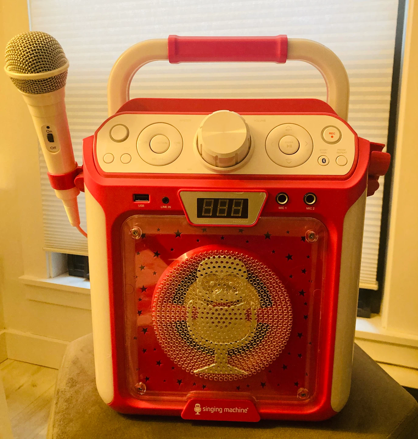 Singing Machine Groove Bluetooth Karaoke System with Microphone