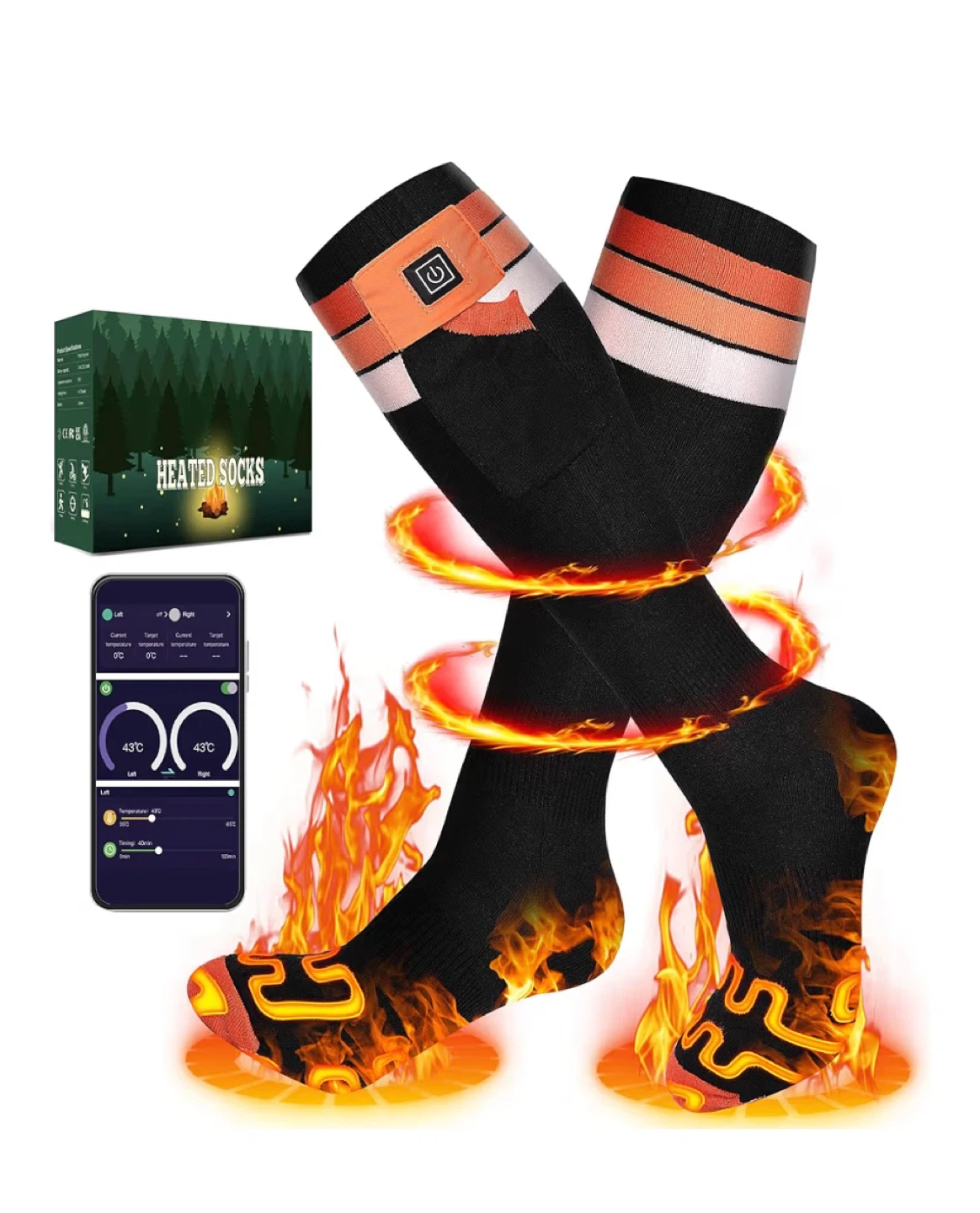 Mecmic Heated Socks Medium w APP Control - photo 5