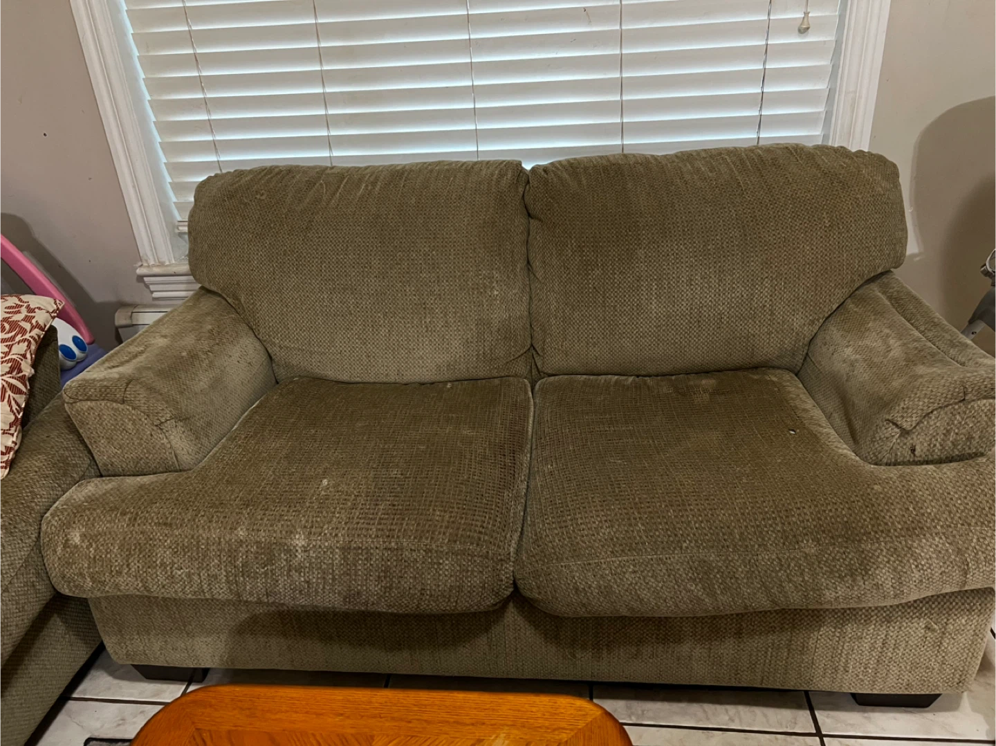 Green Fabric Sofa - photo 2