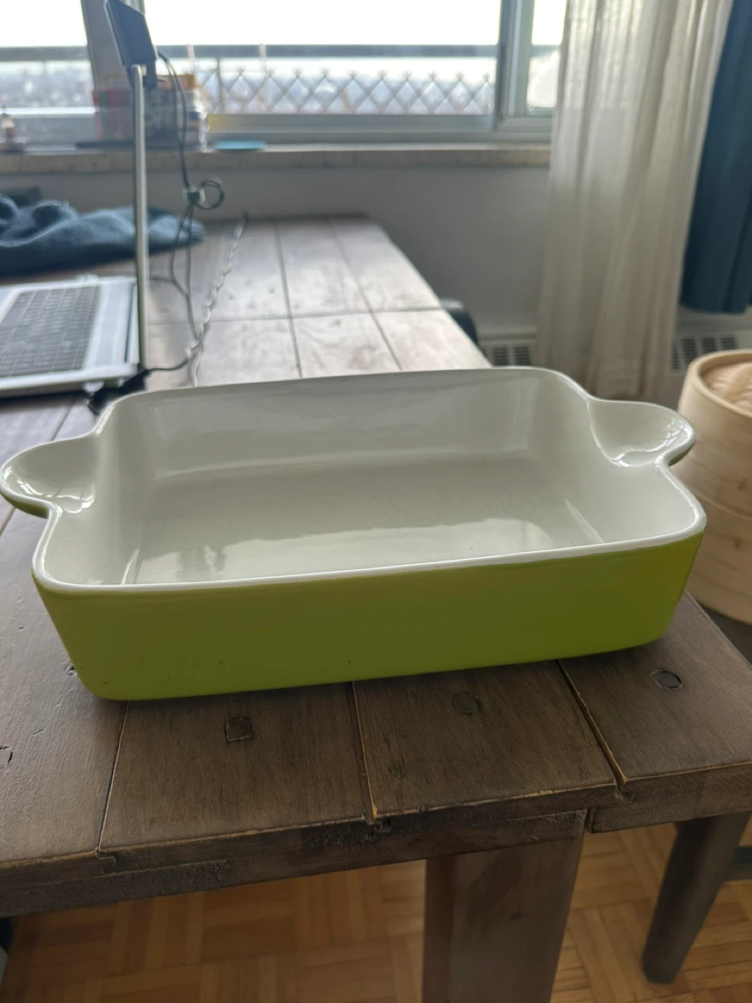 Ceramic Rectangular Baking Dish - Green