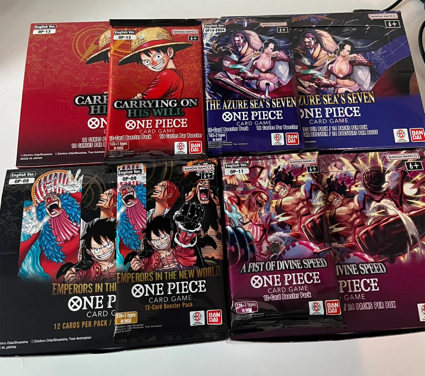 One Piece Card Game Booster Packs (Multiple Sets)