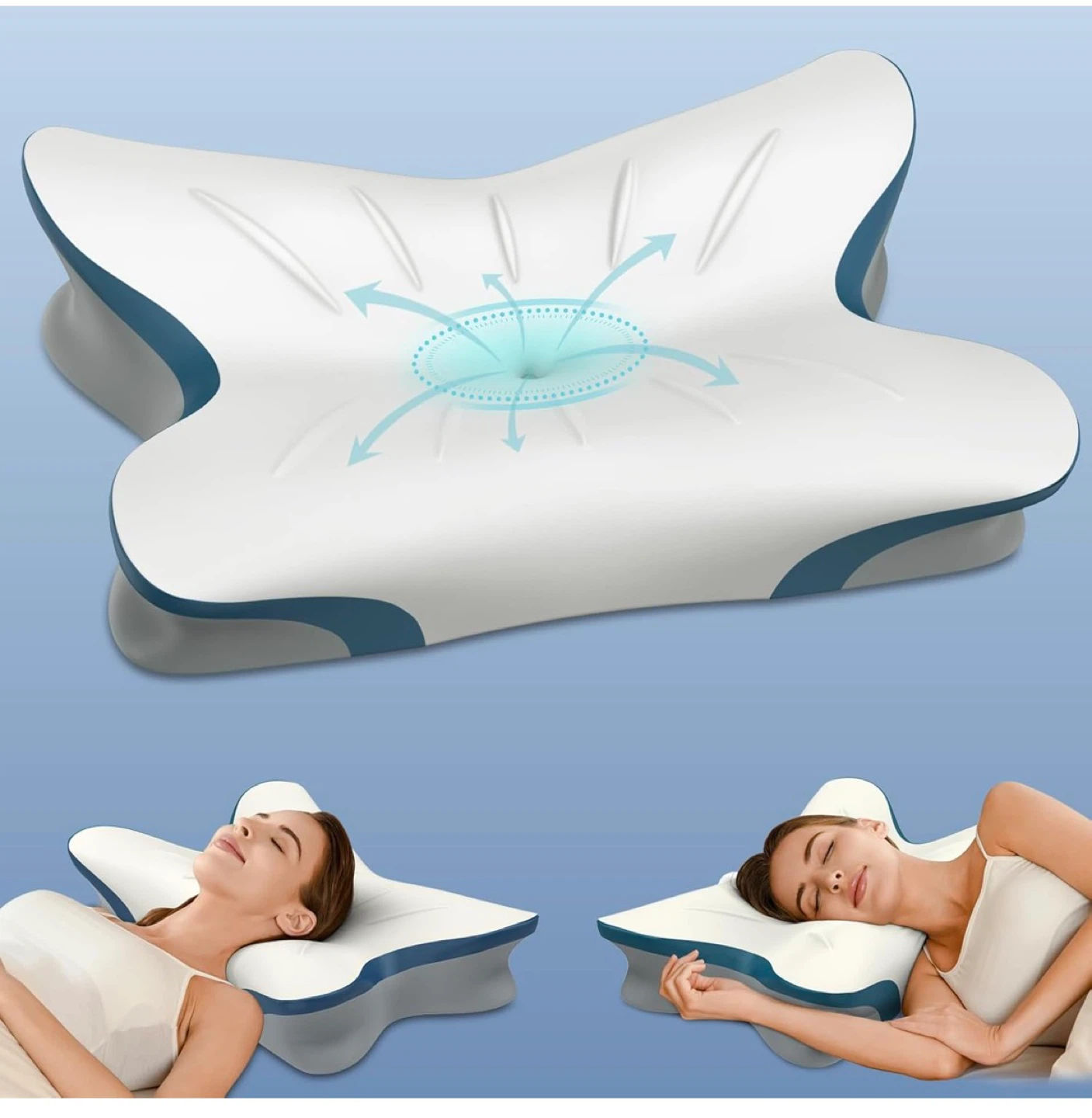Ergonomic Cervical Pillow for All Sleeping Styles
