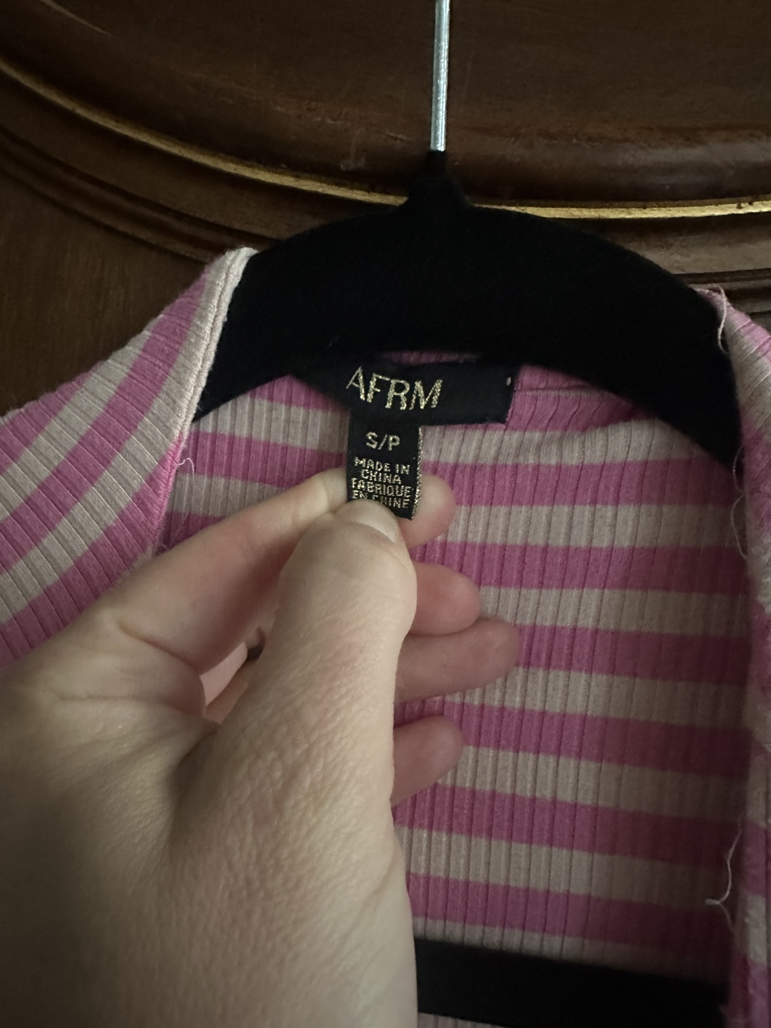 AFRM Harlee Cutout Dress in Pink Stripe Size Small - photo 4