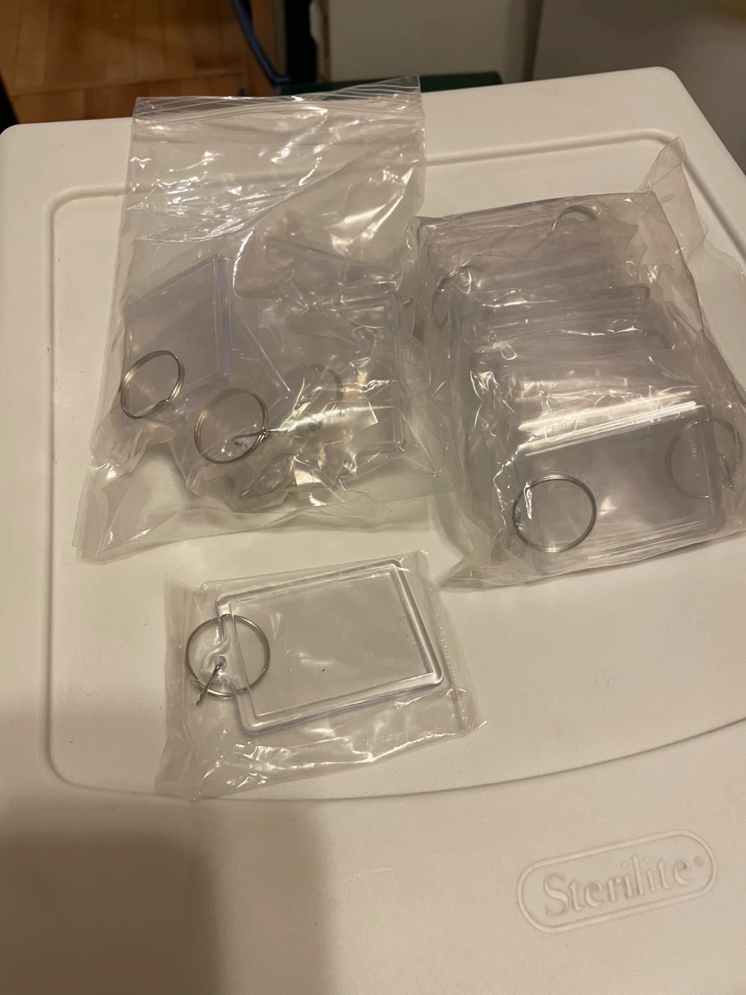Clear Photo Insert Keychains with Rings - Bulk Pack - photo 2
