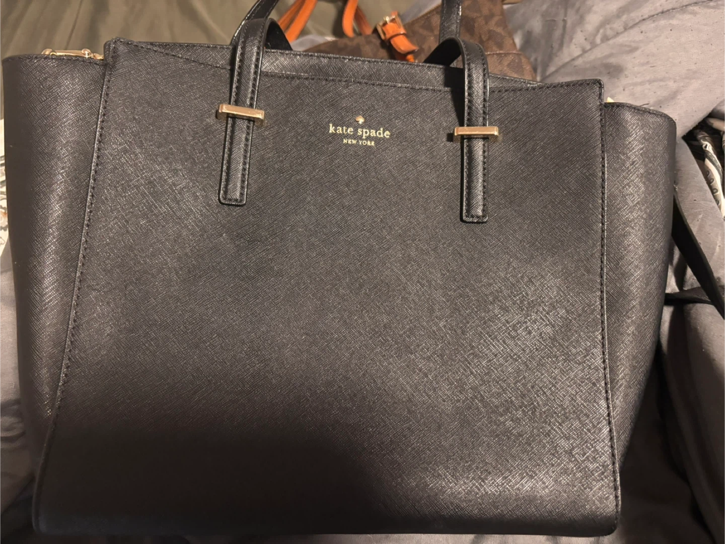 Kate Spade New York Black Saffiano Leather Tote Bag - photo 3