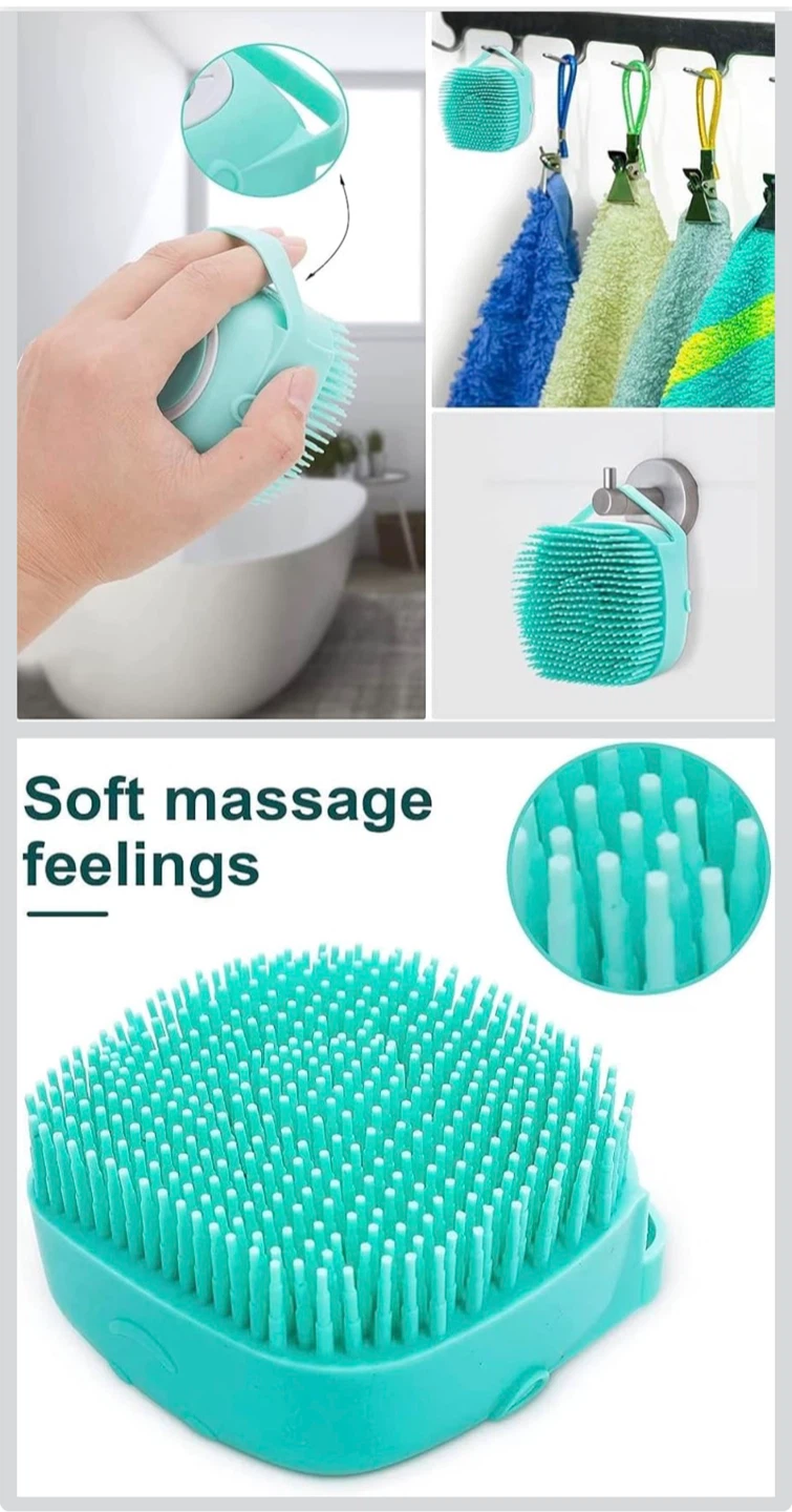 Silicone Shampoo Dispensing Bath Brush - photo 3