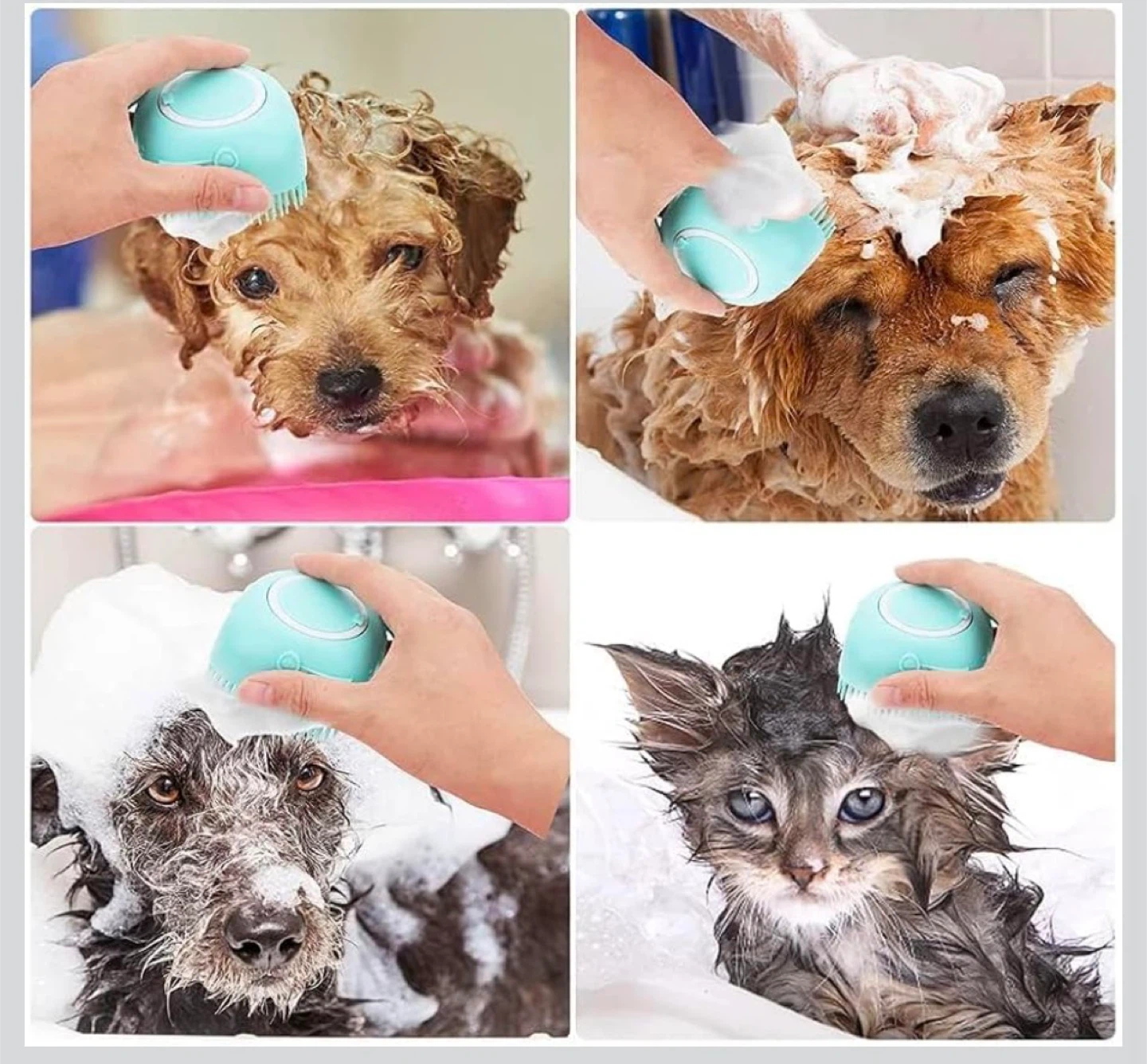Silicone Shampoo Dispensing Bath Brush - photo 4