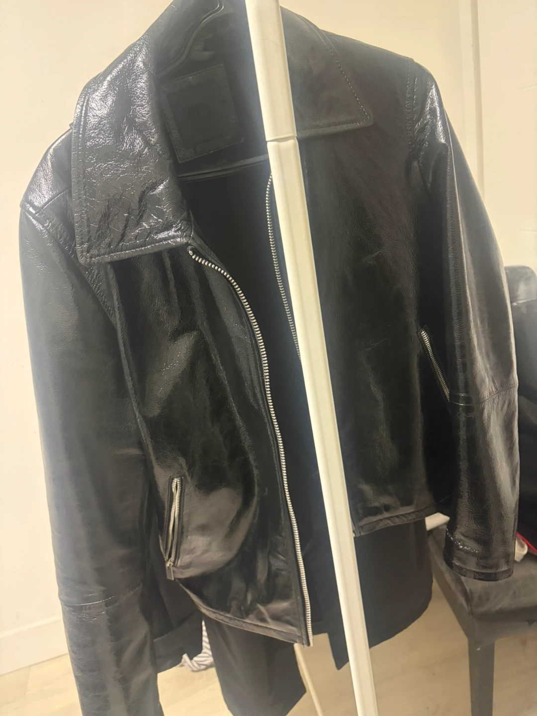 ZARA Black 100% Leather Moto Jacket - photo 2