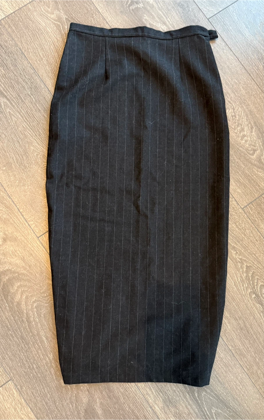 D&G Black Pinstripe Lace Pencil Skirt Size 38