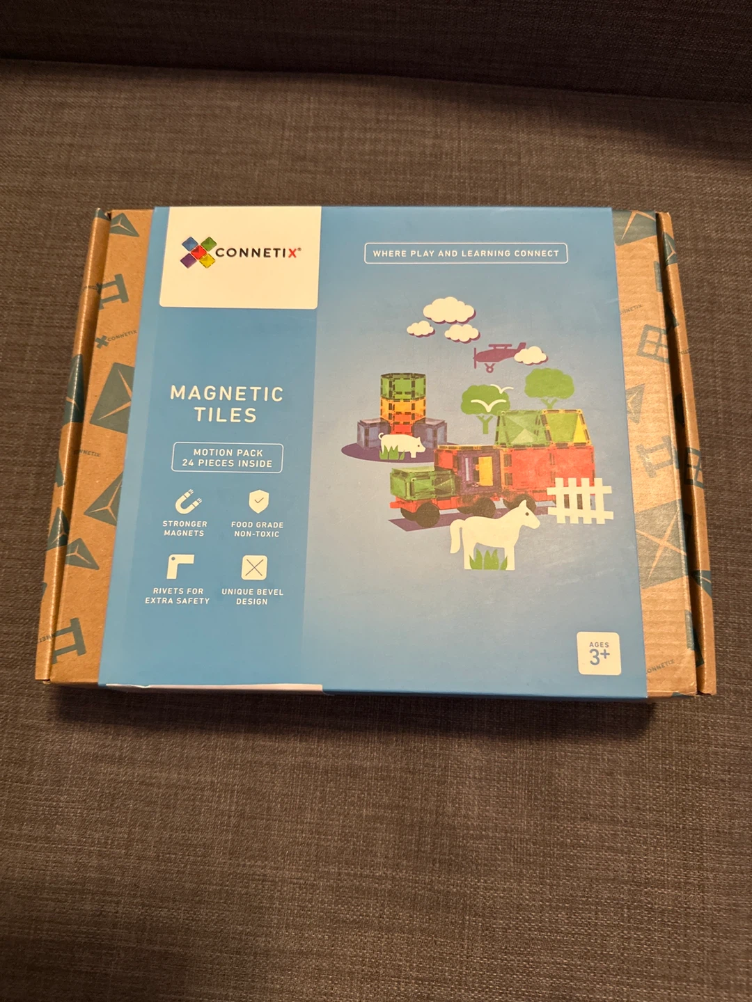 Connetix Magnetic Tiles Motion Pack (24 Pieces)