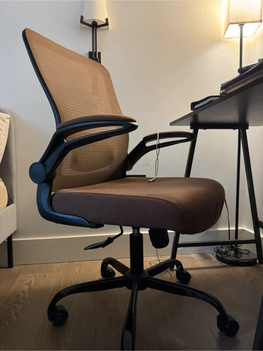 Brown Mesh Back Office Chair