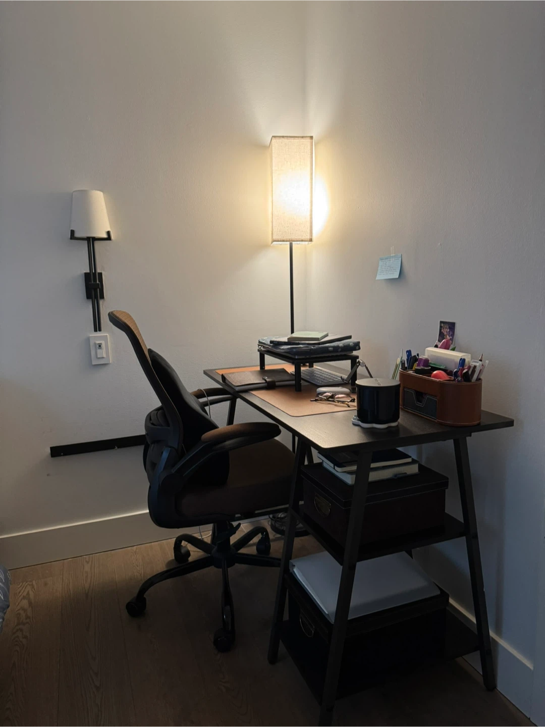 Desk with Shelves