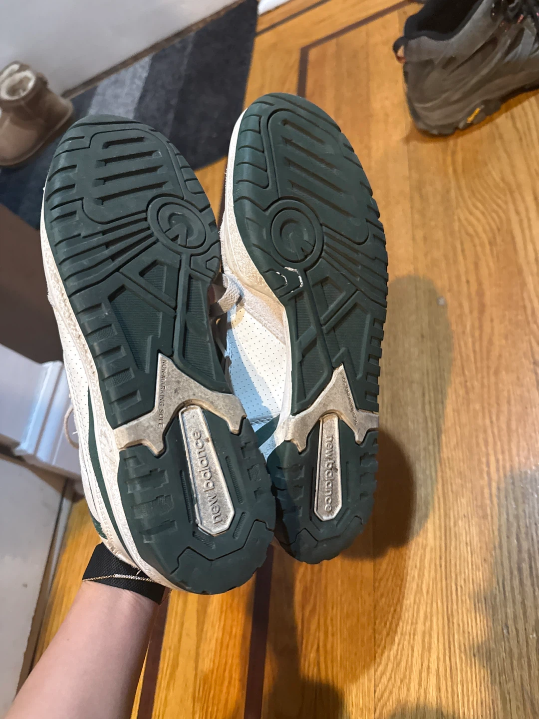 New Balance 550 White Green Sneakers Size 8.5 - photo 3