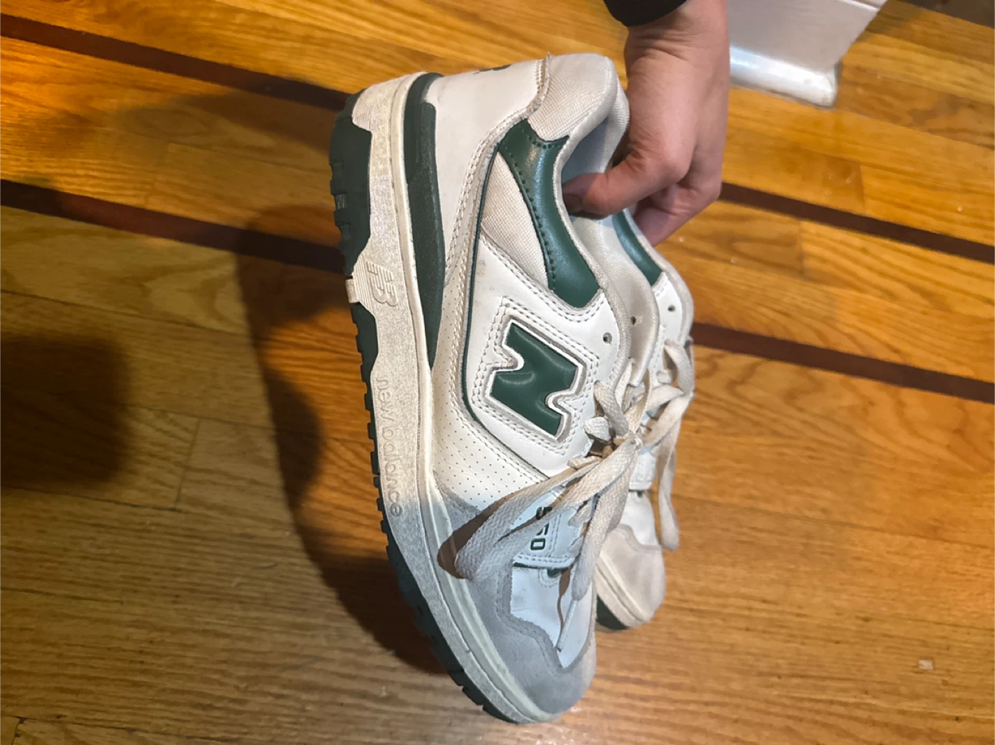 New Balance 550 White Green Sneakers Size 8.5 - photo 2