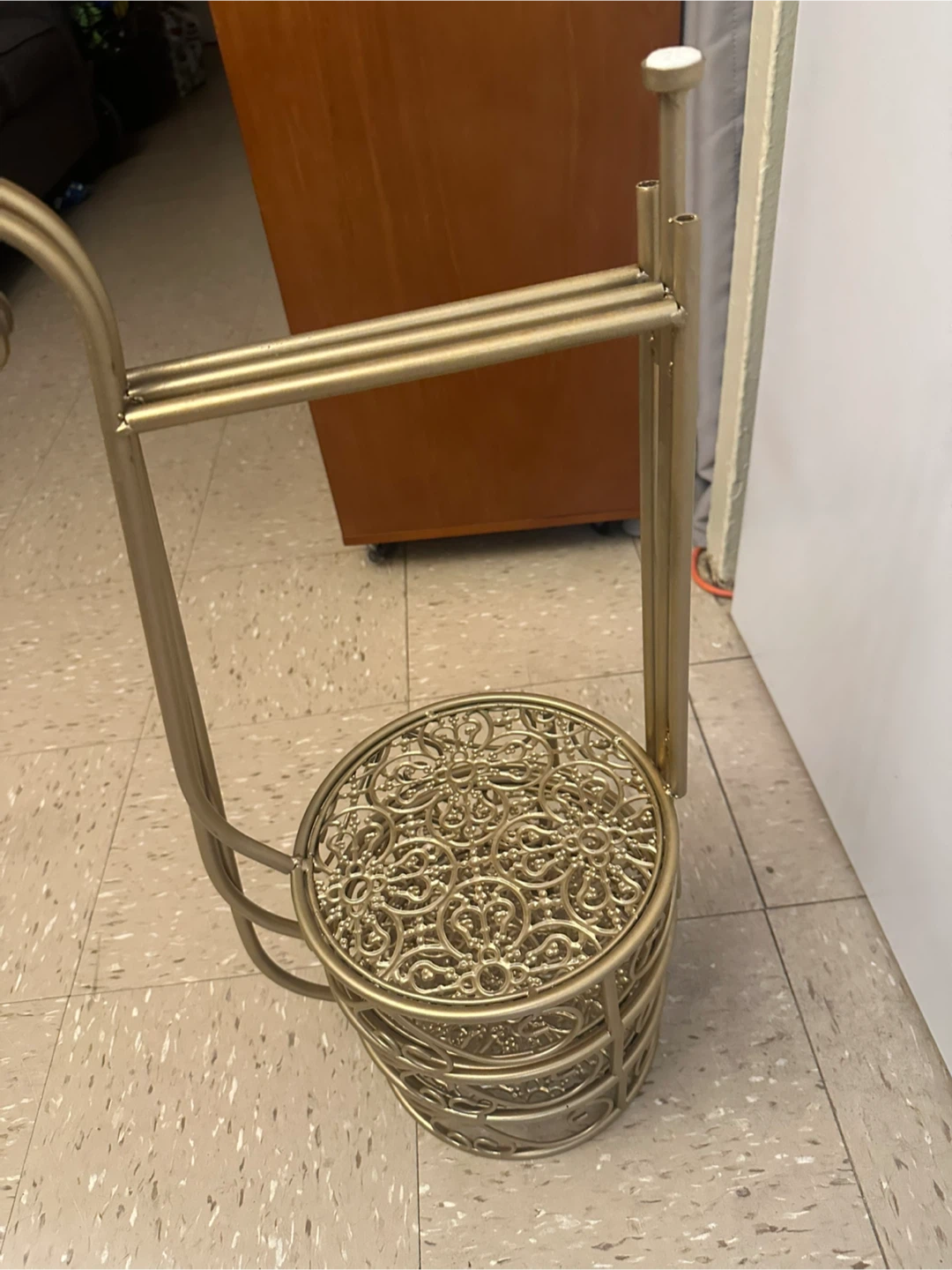 Gold Metal Tiered Plant Stand - photo 2