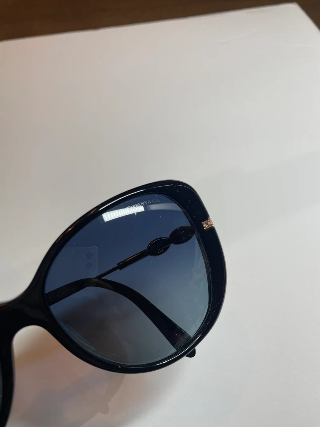 Tiffany & Co. Black Butterfly Sunglasses with Case - photo 5