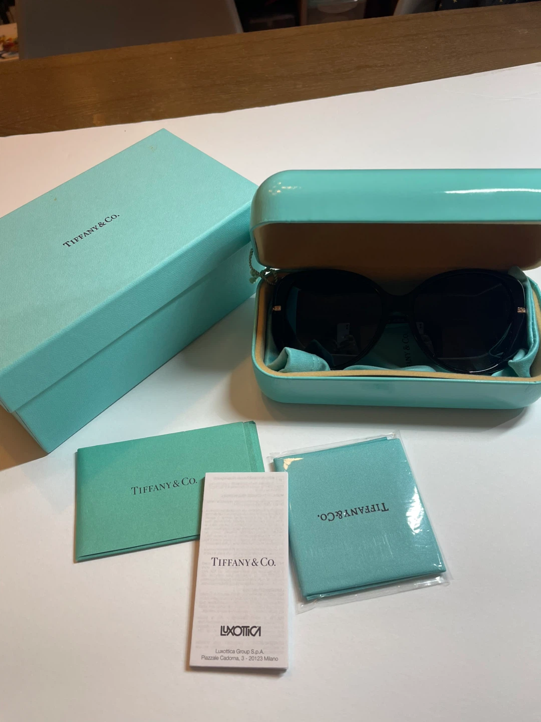 Tiffany & Co. Black Butterfly Sunglasses with Case - photo 4