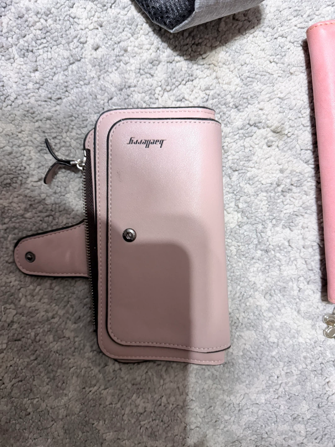 Pink Baellerry Bi-Fold Wallet with Floral Design
