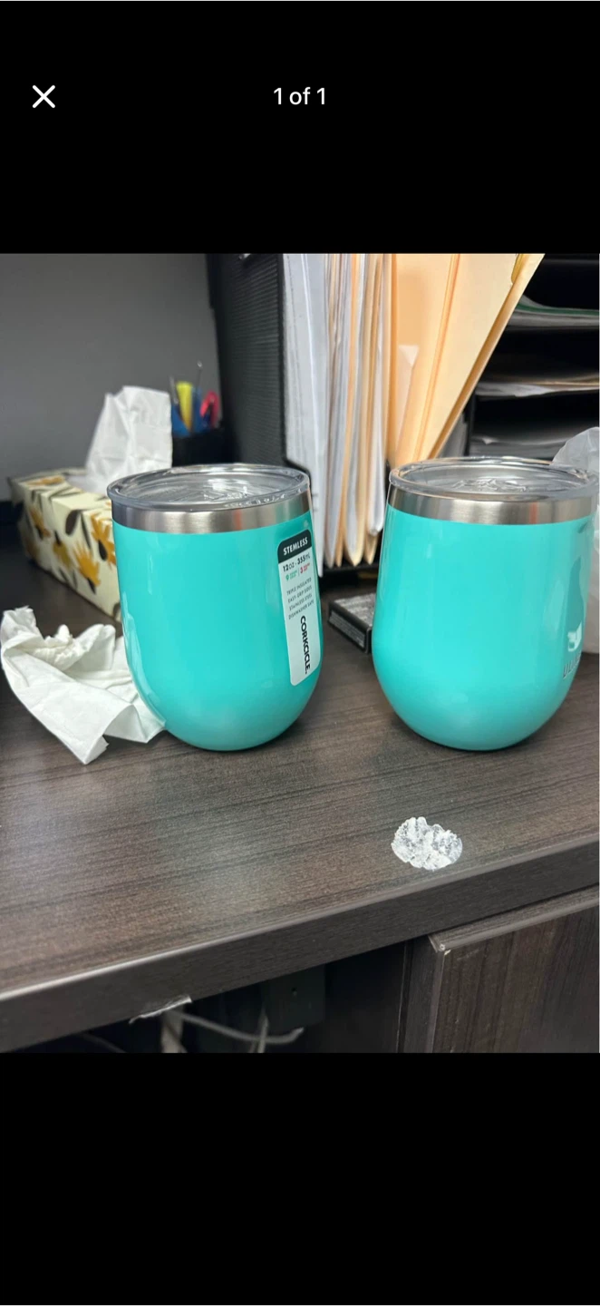 Corkcicle Stemless Tumblers (Set of 2) - Teal