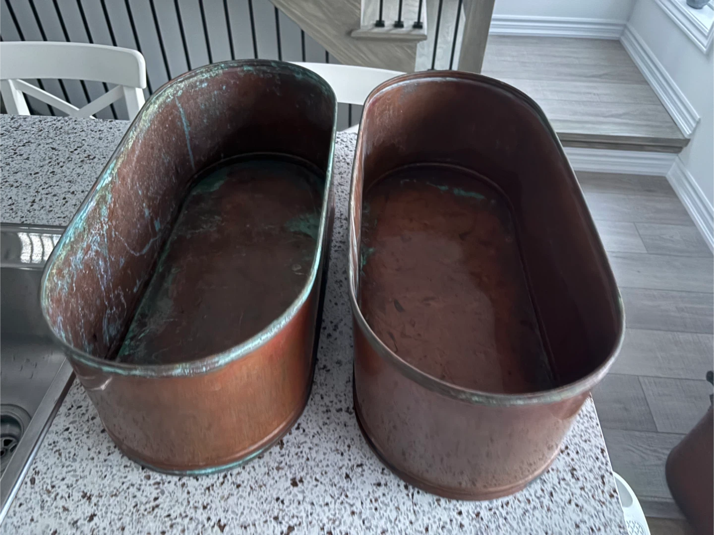 Copper planter tubs - photo 2