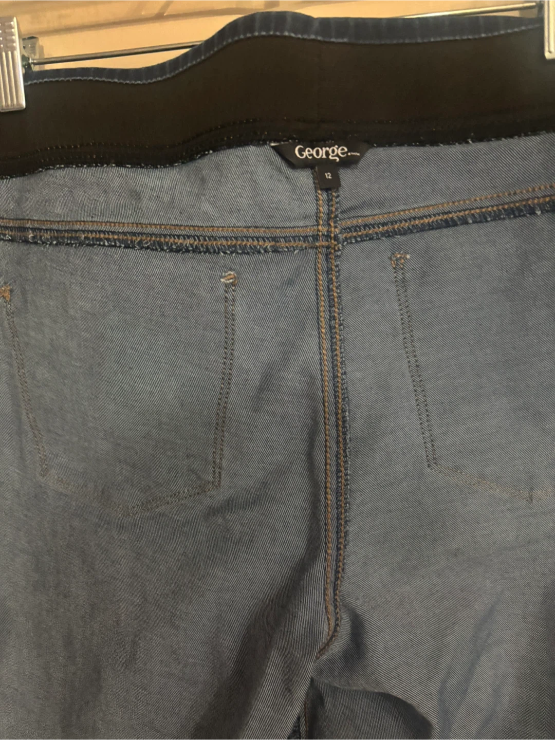 George Women's Size 12 Denim Pull-On Pants - photo 3