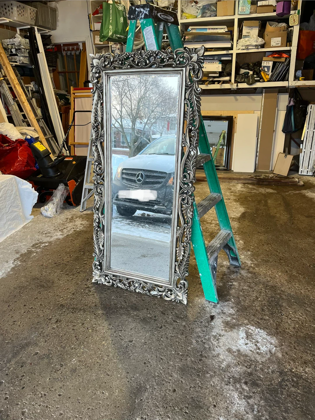 Ornate Full Length Wall Mirror