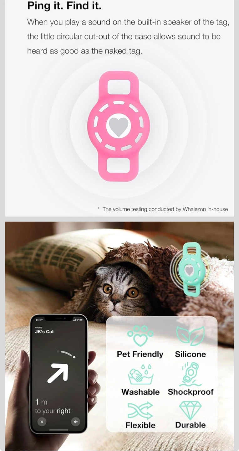 2 Silicone Tracker Protector Cases for Pet Collars - photo 3