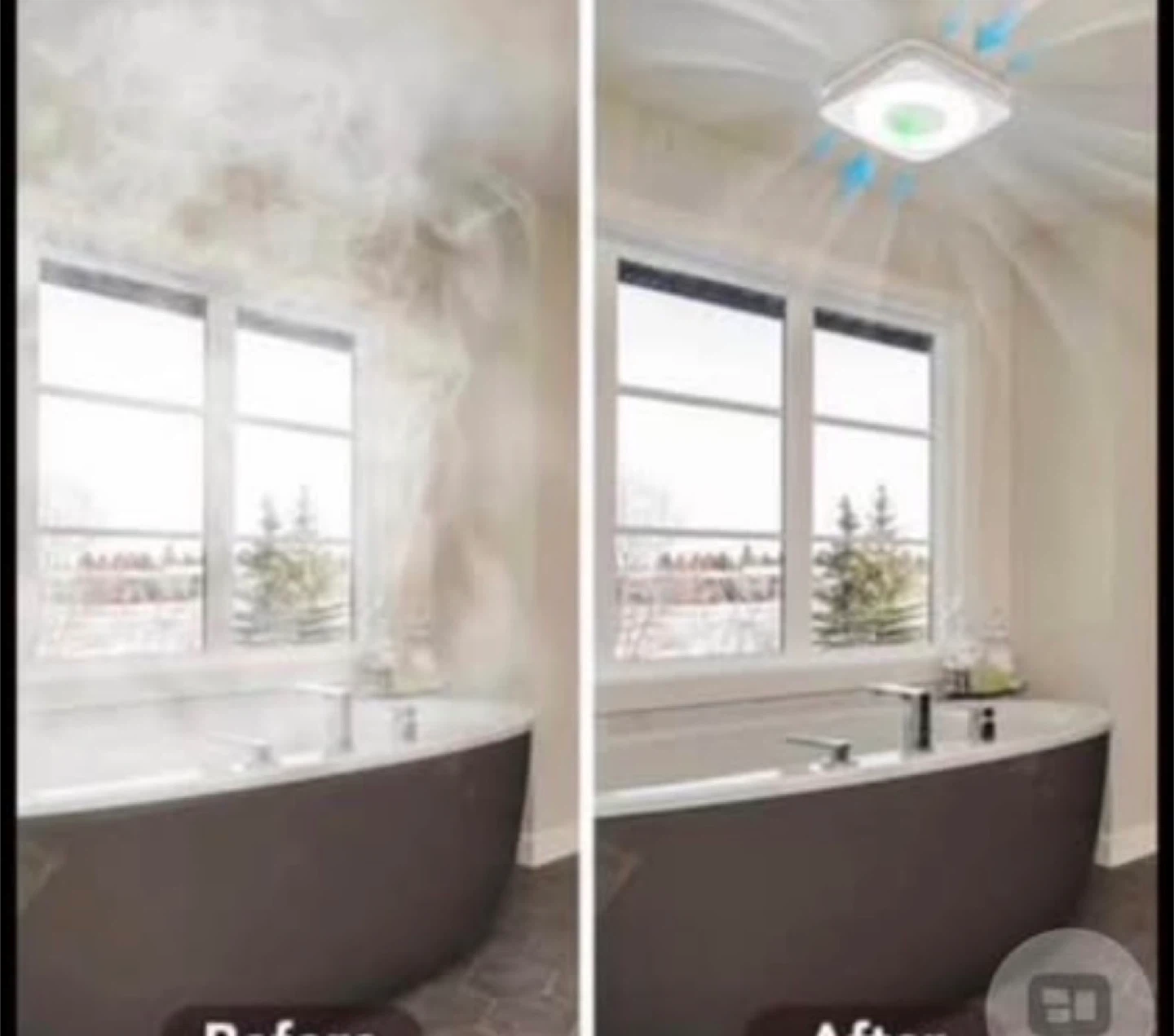 DAIZIN 160CFM Bath Fan with Humidity Sensor, 3CCT & Night Light