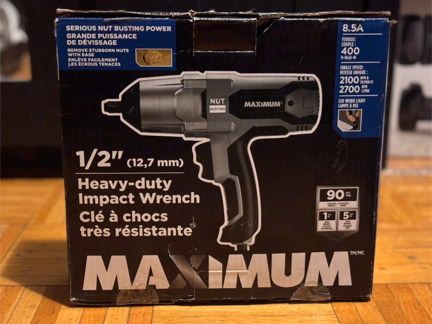 MAXIMUM Heavy-duty 1/2" Impact Wrench