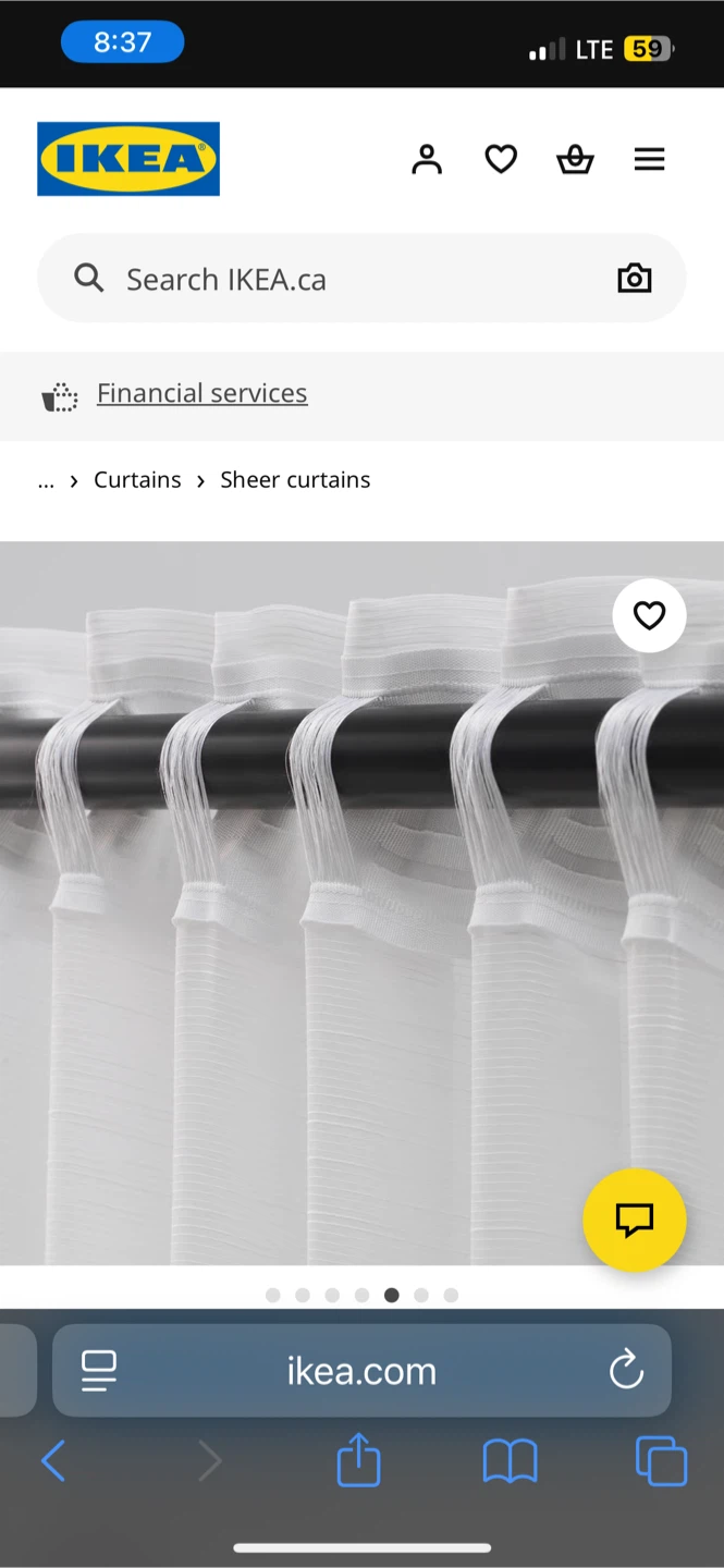 IKEA GJERTTRUD Sheer Curtains - White (1 pair, 145x250 cm) - photo 3