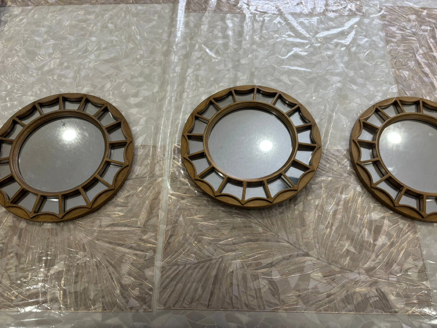 Set of 3 Decorative Round Mirrors - photo 2