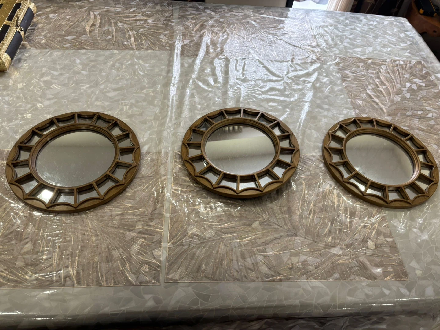 Set of 3 Decorative Round Mirrors