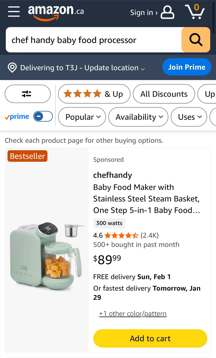Chef Handy Baby Food Processor - photo 4