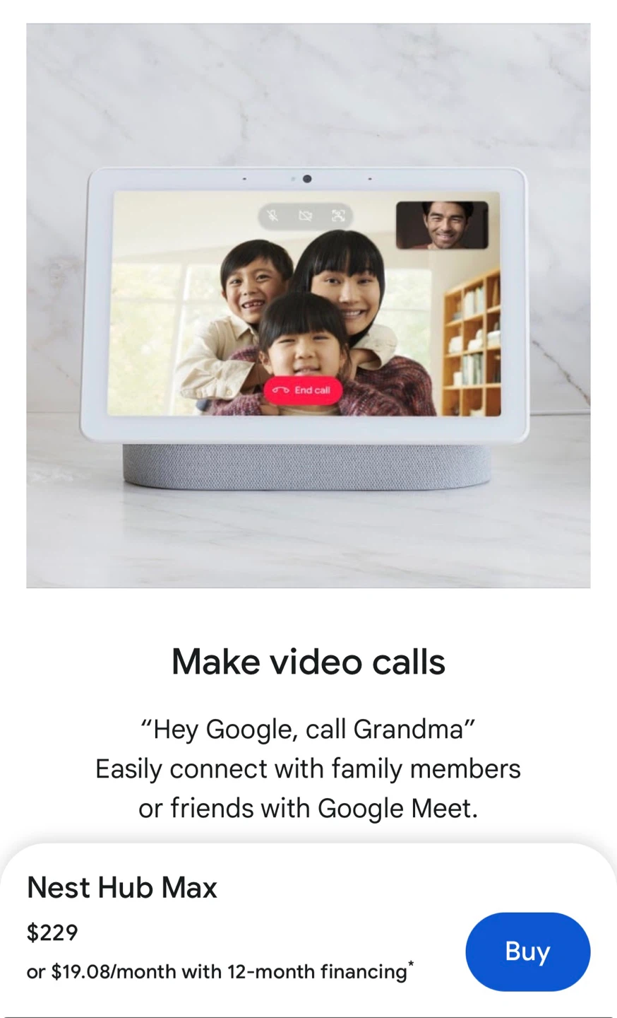 Google Nest Hub Max (Chalk) - photo 3