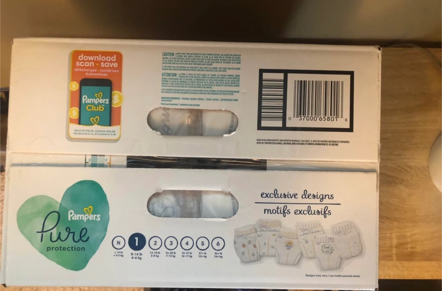 Pampers Pure Protection Diapers Size 1, 116 Count - photo 2
